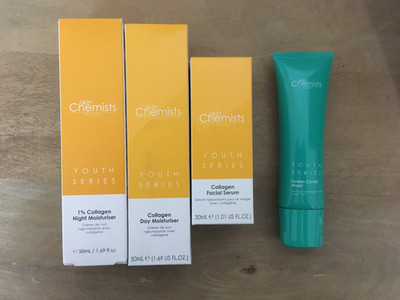 Set Skin Chemists Youth Series Kollagen Day Night Serum + Kaviar Maske
