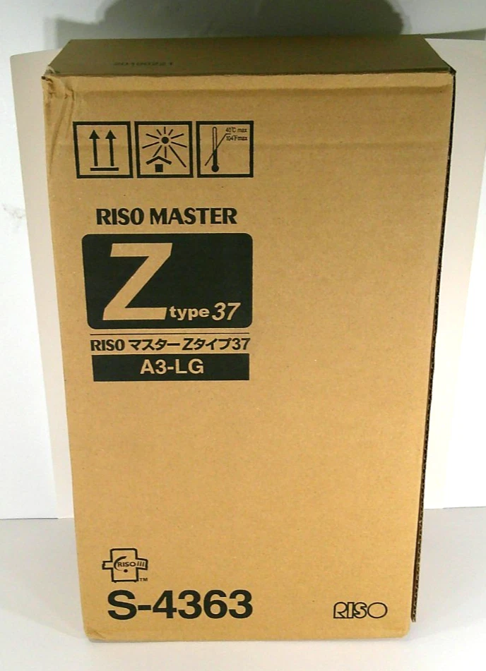 ● RISO MASTER Z type 37 A3-LG（9巻） ORIGINAL RISO Z TYPE 37 MASTER/ S4363/S8131 | Era Computer Trading