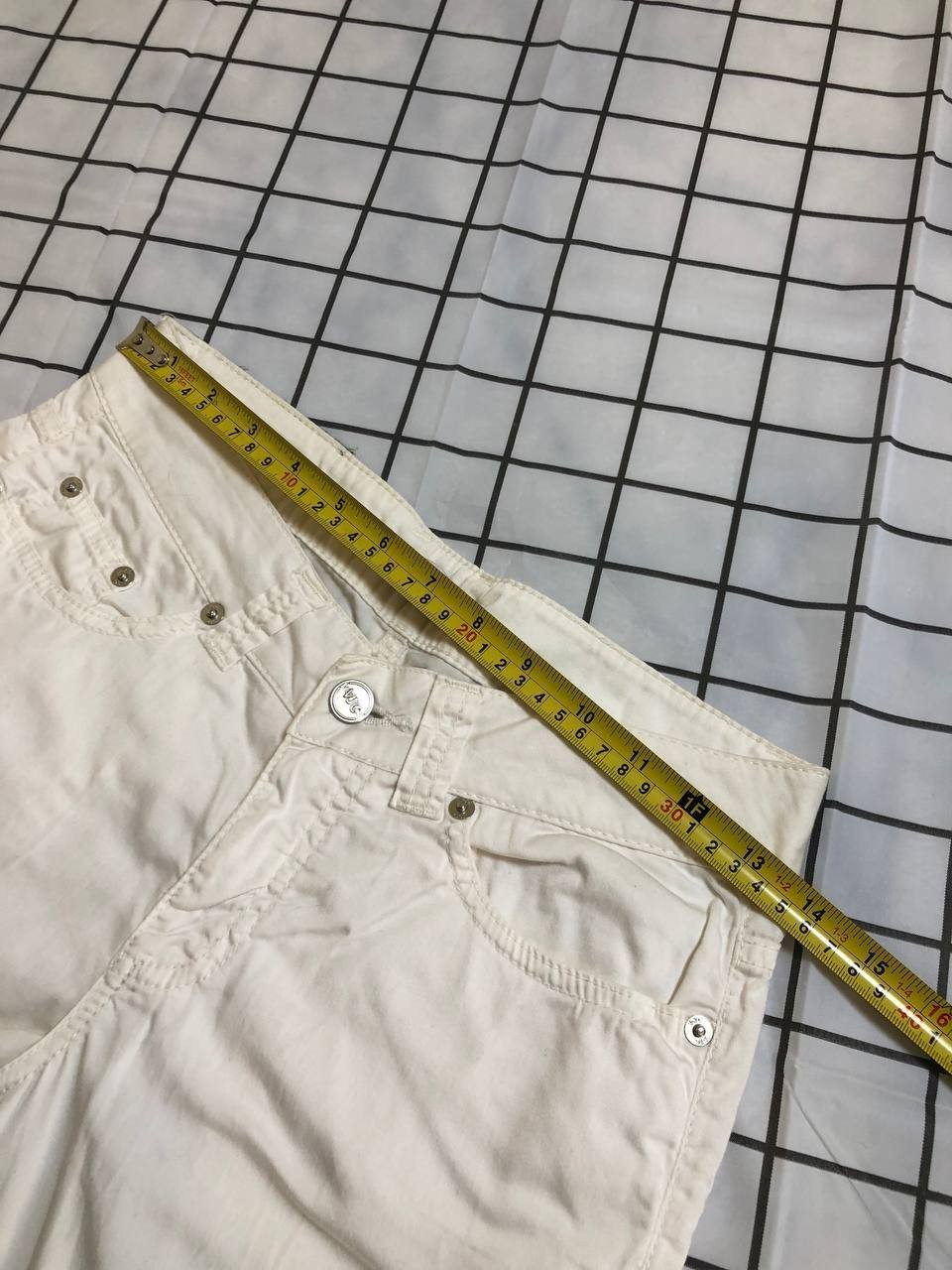 VERSACE JEANS COUTURE VINTAGE WHITE DENIM JEANS 27 VERY GOOD CONDITION thumbnail 8