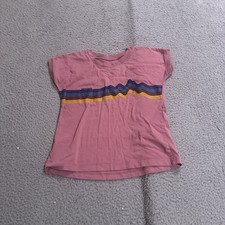 Patagonia Shirt Youth Small Pink Top Nature Graphic Short Sleeve Outdoors