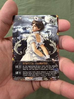 Resident Evil Deck Building Game  Rebecca Chambers (PR-009)  Bandai Promo Card
