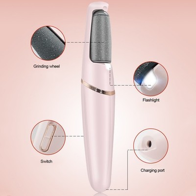 Electric Foot Callus Remover Electronic Foot File Scrubber Pedicure Tools Fo SET