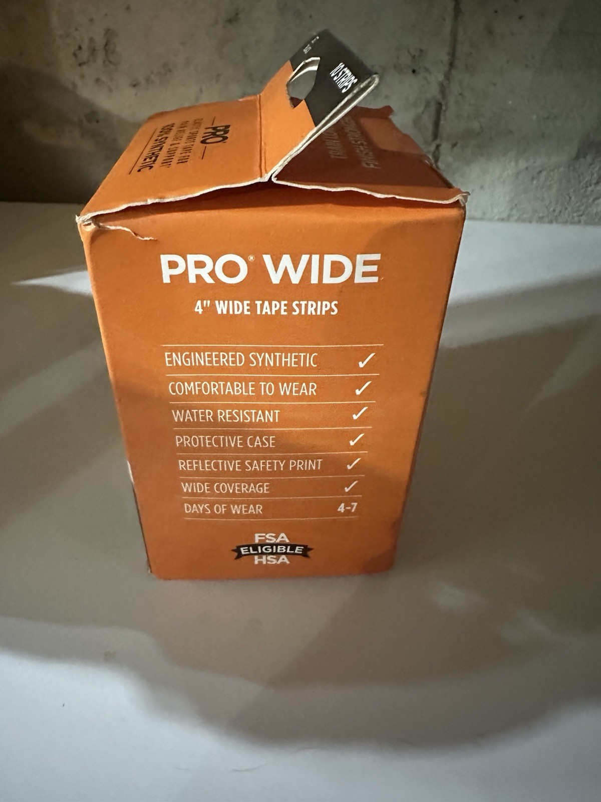 KT Tape Pro Wide Strips 10 Precut 10 Inch Black Support for Muscles and Joints