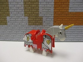 (B11 /15) Lego Horse Blanket 2490pb08 with Horse Saddle Blanket Lion Knight 7947 10223