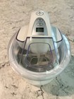 Pampered Chef 1534 Electric Ice Cream Maker 1.5 qt White w Clear Lid