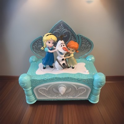 DISNEY FROZEN 2 PRINCESS MUSICAL JEWELLERY BOX  DO U WANNA BUILD A SNOWMAN Works