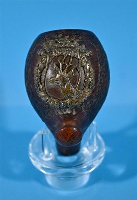 Vintage Briar German HUNTER PIPE Bowl Only w/ attached STAG Emblem