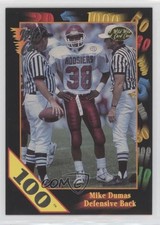 1991 Wild Card Draft 100 Stripe Mike Dumas #65 Rookie RC 4hj. rookie card picture