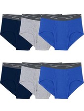 Fruit of The Loom Men's Fashion Brief Large Slightly Imperfect - 6 Pieces