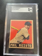 1948-49 1949 Leaf Gum Co #11 Phil Rizzuto Yankees HOF SGC 5 EX