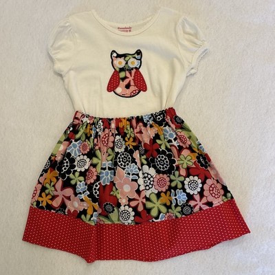 Custom Boutique Owl Set Handmade Size 5 Custom Appliqué New