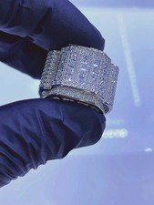 ICE COLD DRIP 925 STERLING SILVER Simulated DIAMONDS RING / HIP HOP / ICED OUT