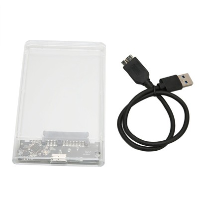 U25TY3.0 2.5in Transparent HDD Enclosure Plug And Play 2.5in Serial USB SAL