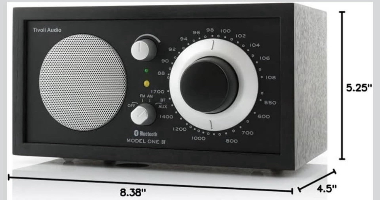 Tivoli Audio Model One BT AM/FM Bluetooth Tabletop Radio, Bl