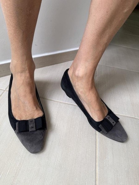 Women Navyboot Heels Black Suede 37