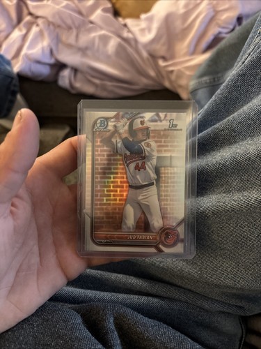 2022 Bowman Draft Baseball Chrome 1st Refractor Jud Fabian Rookie Card Orioles