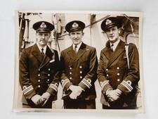 Royal Canadian Navy Officers De Wolf Lay Hibbard Destroyers c1940s VTG Photo
