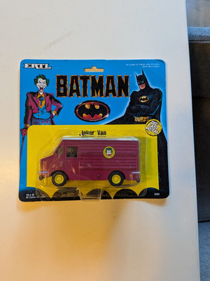 Ertl Batman, Joker / Van, Die Cast Metal, 90er Jahre, Neu