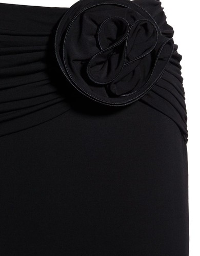 H&M X Magda Butrym Rose Appliquéd Maxi Skirt Black Limited XXL&XL. NWT. Sold Out - Picture 4 of 4