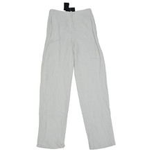 Giorgio Armani Cotton-blend straight Unhemmed with single pleats pants 44 BNWT