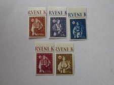 1942.Croatie.Série N°64-N°68.Neufs**