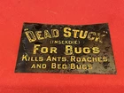 ANTIQUE Vintage DEAD STUCK Bugs Insects Ants Tin Advertising Sign NO RESERVE