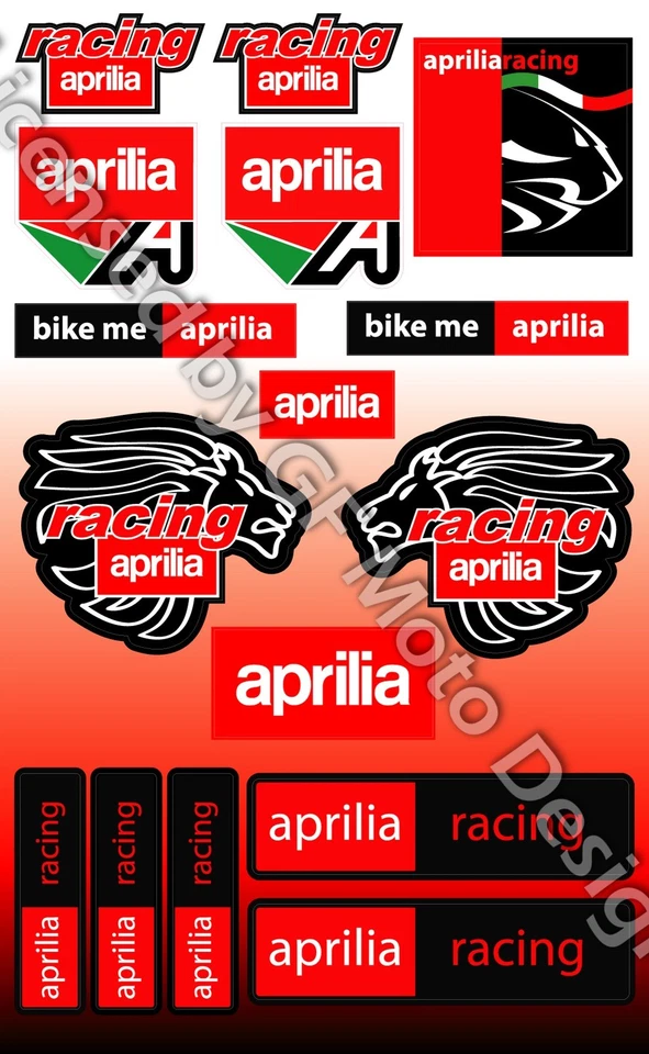 Aprilia Racing Factory Moto Aufkleber Verkleidung Tank RSV4 Tuono V4 RS