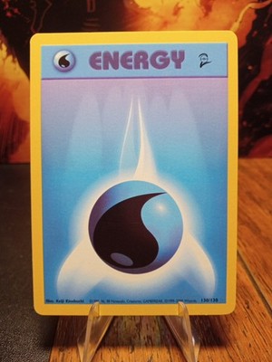 1999 Pokemon Base Set 2 Water Energy #130 VLP-Extremely LP