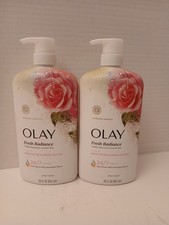 TWO Olay Fresh Radiance Body Wash 29 fl oz Each Rose Water & Sweet Nectar 0.93 per gallon