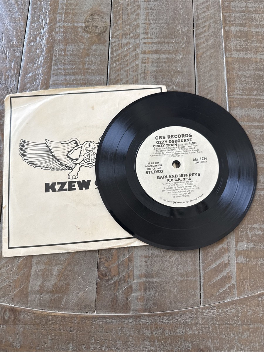 ozzy osbourne vinyl Crazy Train See 98 Fm Rare 7” Judas Priest
