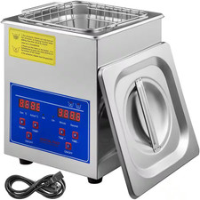 2L Ultrasonic Cleaner, Digital Timer Heater, Stainless Steel Industrial Cleani