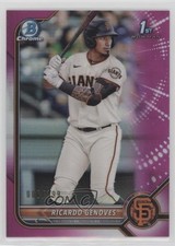 2022 Bowman Chrome Prospects Fuchsia Refractor /199 Ricardo Genoves #BCP-60 11oh