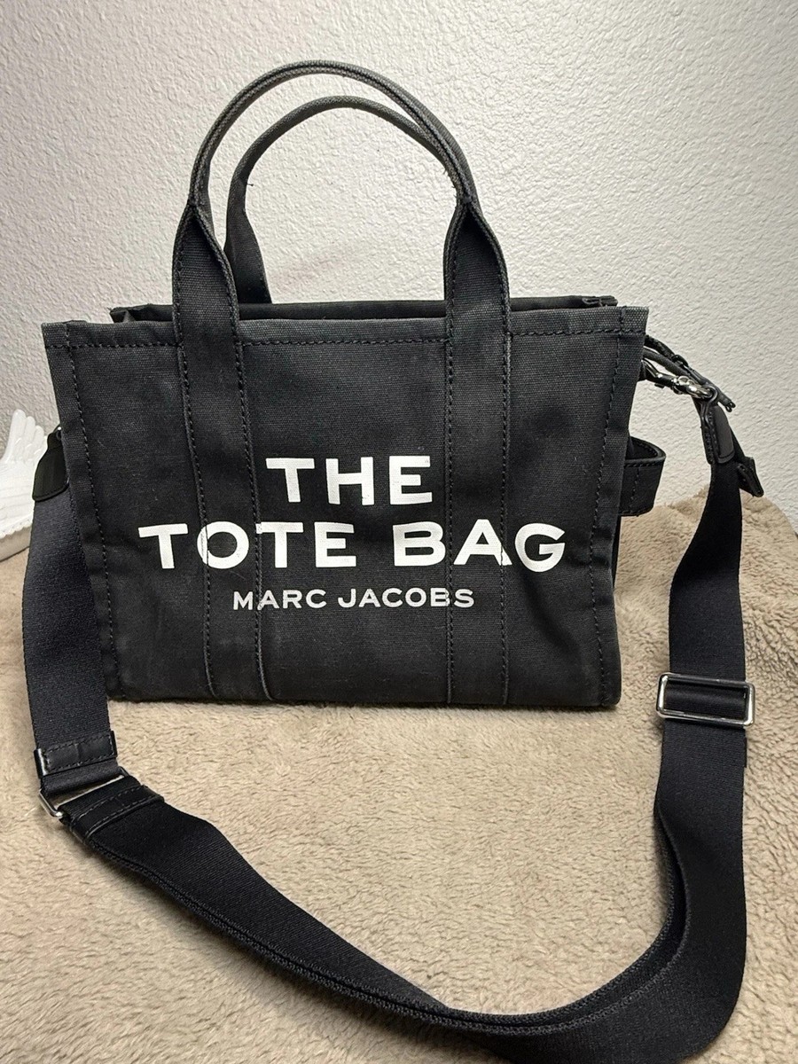 Marc Jacobs Canvas Small The Tote Bag - Black Pre-Owned | eBay