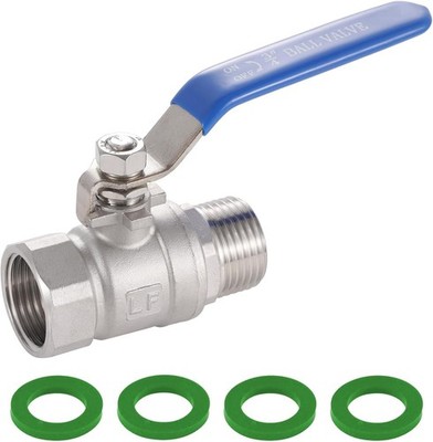 Garden Hose Shut off Valve Full Flow, Heavy Duty 3/4''GHT Garden Hose Ball Valve