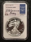 2019-S $1 SILVER AMERICAN EAGLE NGC PF70 signed EDMUND C. MOY : 07187