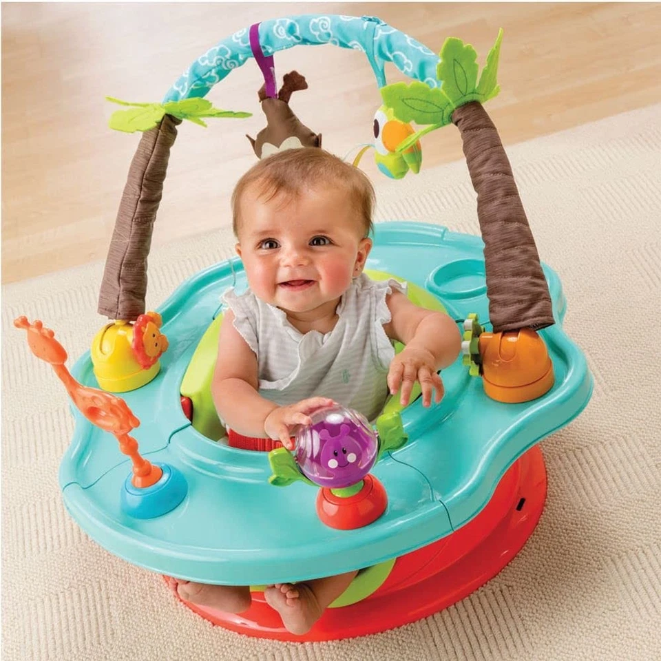 Summer by Bright Starts Deluxe SuperSeat, Wild Safari, Divertido Baby Safari Foto 2 de 4