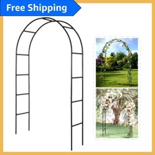 Lightweight Garden Arch: Metal Pergola Arbor, 4.6 Feet Wide for Climbing Plants