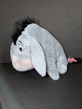 Disney Store Eeyore Plush Toy Winnie the Pooh Stuffed Animal Detachable Tail 15"