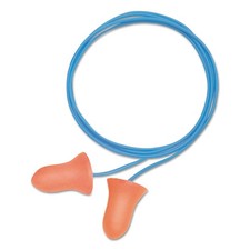 Honeywell by Maximum Corded Disposable Foam Earplugs, 100 Pairs, Orange