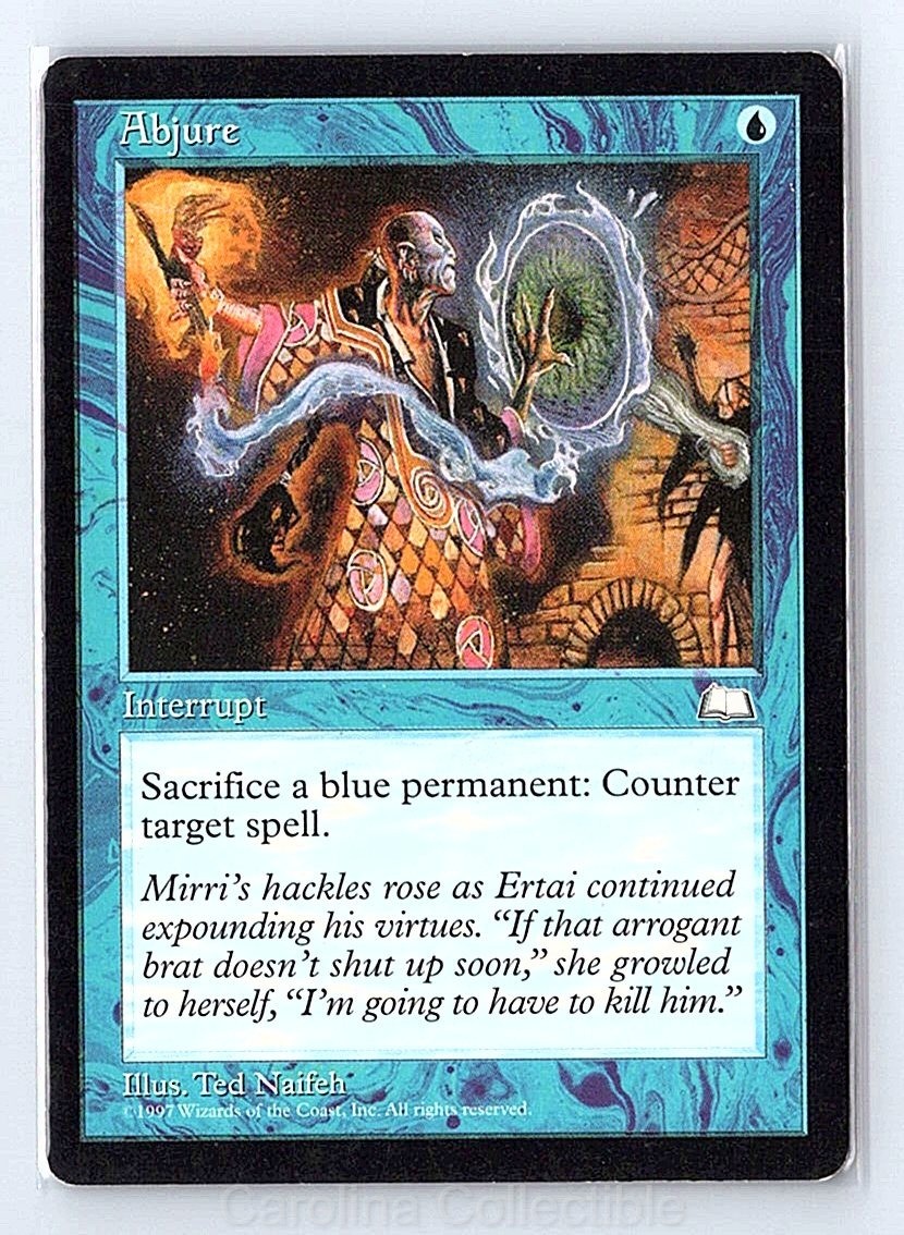 Abjure Lightly Played - Weatherlight Magic: The Gathering