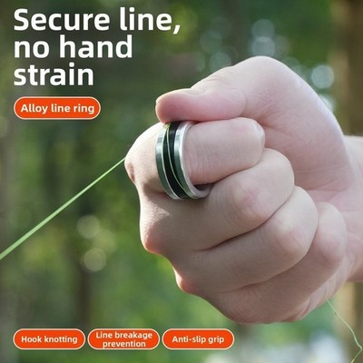 Angelschnurabzieher mit strukturiertem Legierungsring für Snag Release und Knot