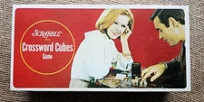 1968 Scrabble Crossword Cubes Game Selchow & Righter Complete
