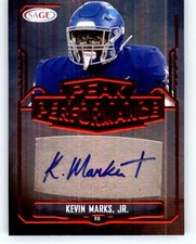 2022 Sage Hit Draft Low Series Football RED INSERT or AUTO Cards Pick From List