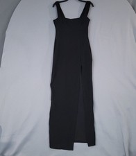 Nasty Gal Women's Black Size 10 Maxi Dress Square Neck Slit