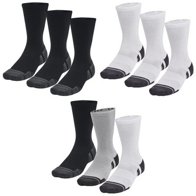 Under Armour Performance Tech Crew Socken 3 Paar UA Logo Gym Training Sport
