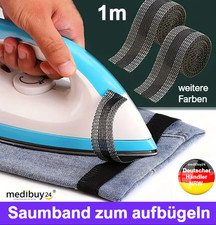 Saumband zum aufb&uuml;geln Hosenbein k&uuml;rzen s&auml;umen Saum Band b&uuml;geln B&uuml;gelband Hosen