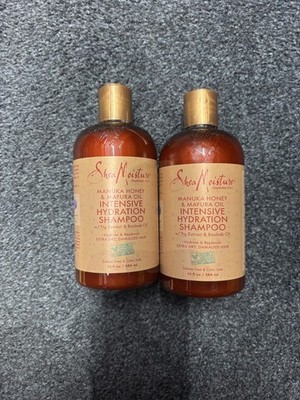 2 x Shea Moisture Manuka Honig & Mafura Öl Intensiv Hydration Shampoo 384 ml