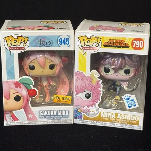 Funko Pop! Sakura Miku Hot Topic Exclusive 945 Mina Ashido 790 My Hero Academia