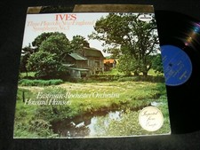 CHARLES IVES LP EASTMAN-ROCHESTER Orchstr Howard Hanson 3 PLACES IN NEW ENGLAND 