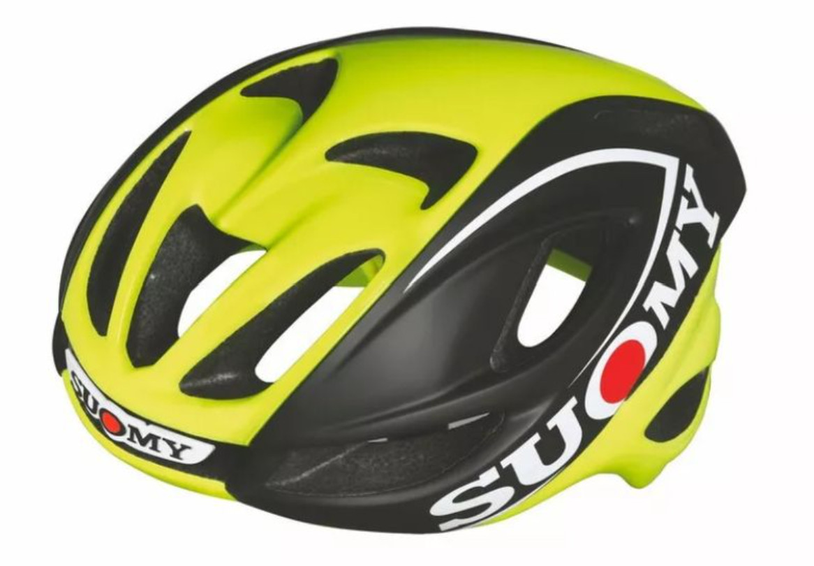 Casque vélo Suomy Glider noir jaune taille L ajustement parfait